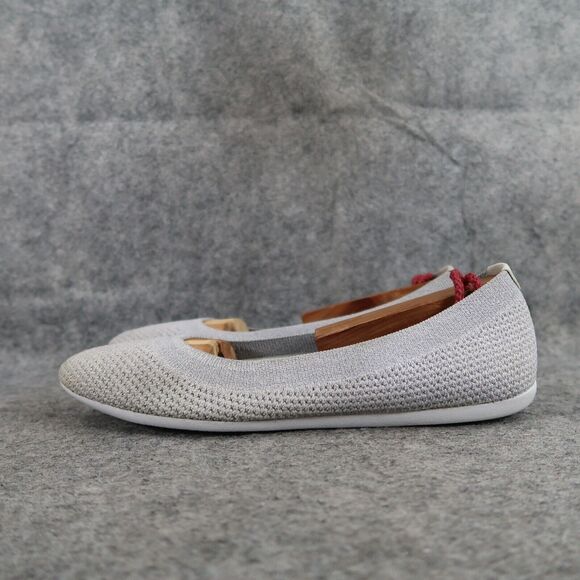 Allbirds Shoes Womens 8 Ballet Flats Tree Breezer Slip On Casual Breathable Grey - Picture 4 of 14